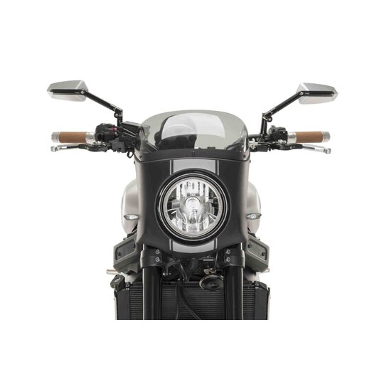 Plexi na motorku PUIG SEMI-FAIRING 9554H matná čierna dymové