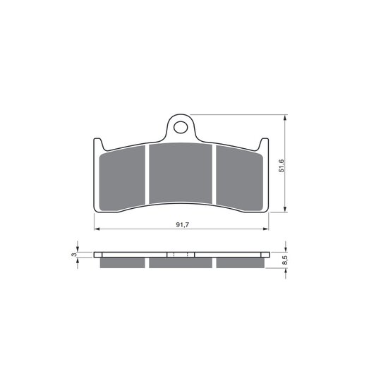 Brzdové obloženie GOLDFREN 126 GP6