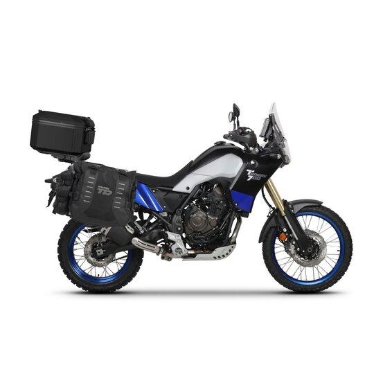 Kompletná sada bočných adventure vakov SHAD TERRA TR40 a hliníkového 55 L vrchného kufru ,vrátane montážnej sady SHAD YAMAHA TENERE 700