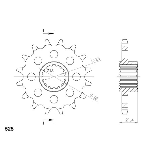 Reťazové koliečko SUPERSPROX CST-2150:15 15T, 525
