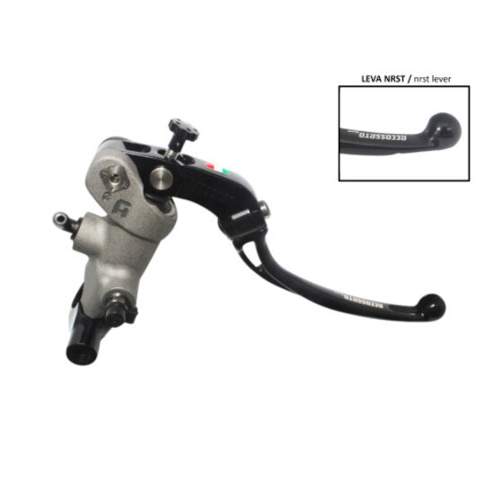 Radial brake master cylinder ACCOSSATO PRS 19 x 17-18-19 with folding lever,black