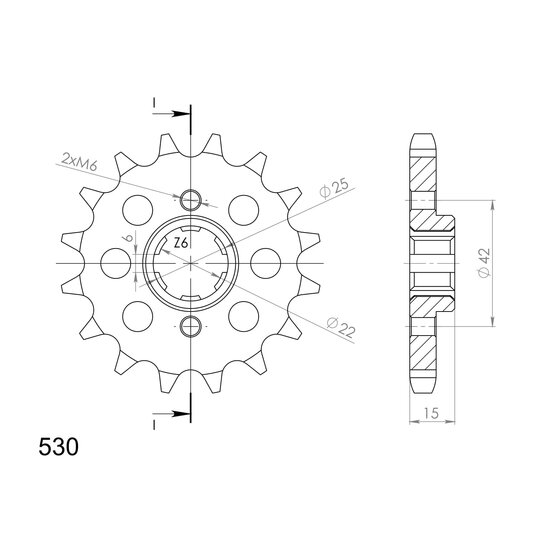 Reťazové koliečko SUPERSPROX CST-292:16 16T, 530