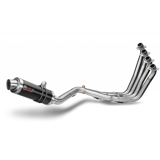 Výfuk kompletný 4x2x1 MIVV GP H.055.LXB čierna oceľ d105