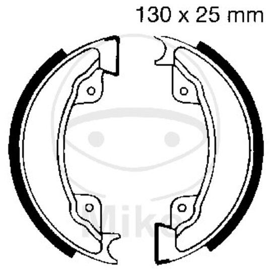 Brzdové čeľuste -sada EBC H332 vrátane  pružín