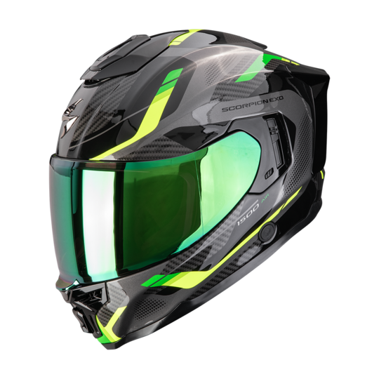 Scorpion prilba exo-1500 air - sleek / black-green - A_scorpionEXO1500A_SLEEK_BlaGre