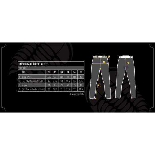 Trilobite - parado 661 lady slim / blue - 2020_SIZE-CHARTS_Trilobite_Parado714