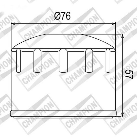 Olejový filter CHAMPION COF065 100609705