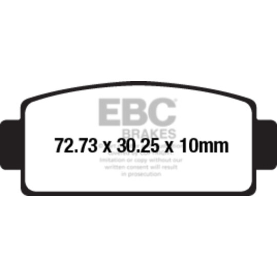 Brzdové obloženie EBC FA651R