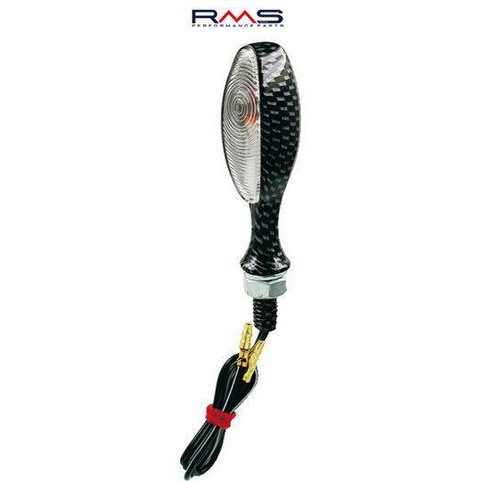 Blinker RMS 246480080 Karbonový vzhľad , priehľadné sklo Homologácia
