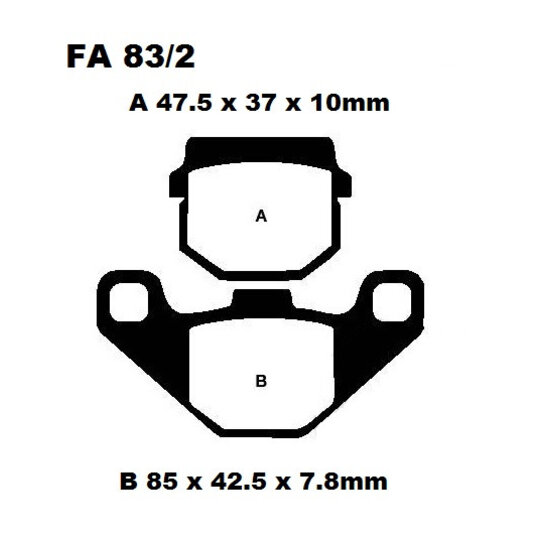 Brzdové obloženie EBC FA083/2TT