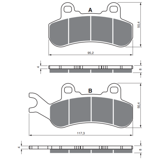 Brzdové obloženie GOLDFREN 376 S3