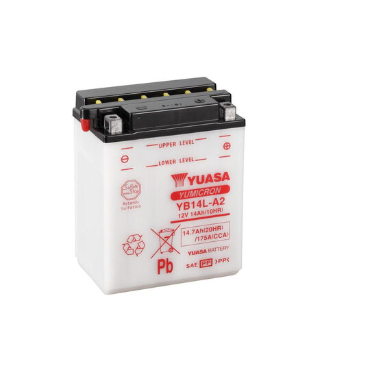 Yumicron battery with acid YUASA YB14L-A2