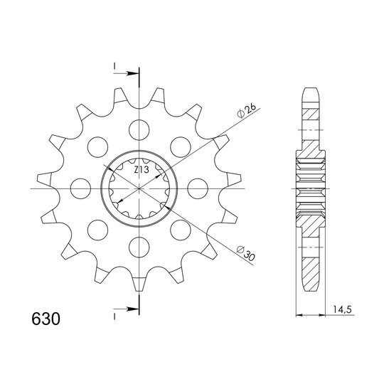 Reťazové koliečko SUPERSPROX CST-330:15 15T, 630