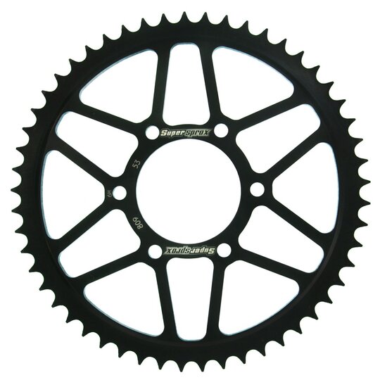 Reťazová rozeta SUPERSPROX RFE-809:53-BLK čierna 53T, 428