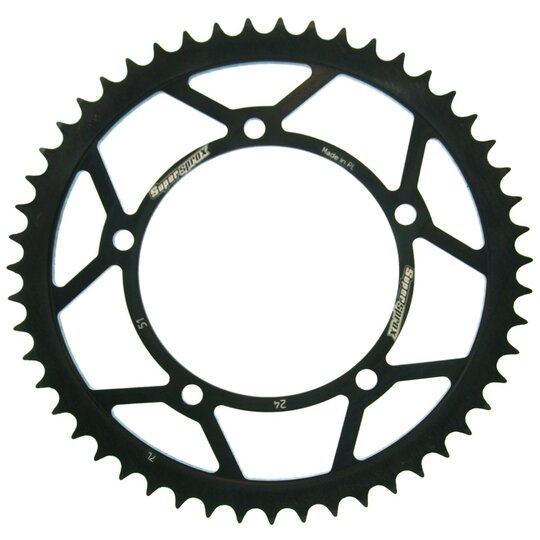 Reťazová rozeta SUPERSPROX RFE-24:51-BLK čierna 51T, 420