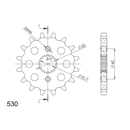 Reťazové koliečko SUPERSPROX CST-513:17 17T, 530