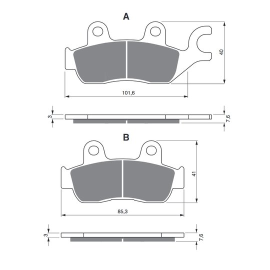 Brzdové obloženie GOLDFREN 285 AD  OFF-ROAD FRONT