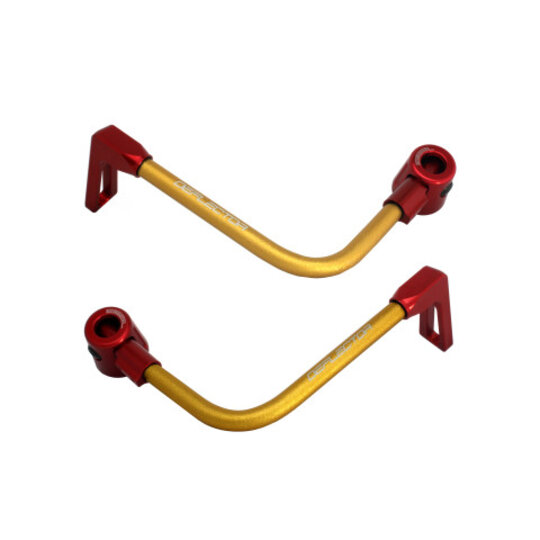 Lever guard ACCOSSATO with gold hose and joint right + left , aluminium