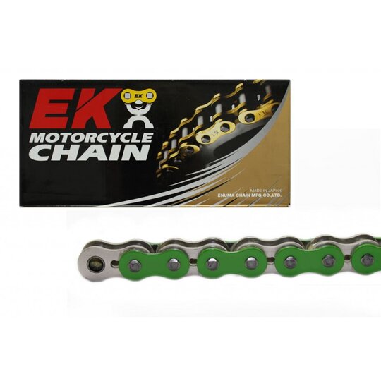QX-krúžková reťaz -Made in JAPAN EK 525 SRX 124 L zelená