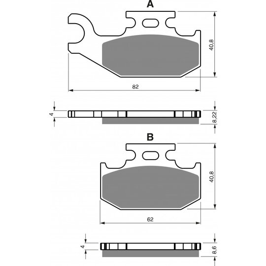 Brzdové obloženie GOLDFREN 374 AD  STREET