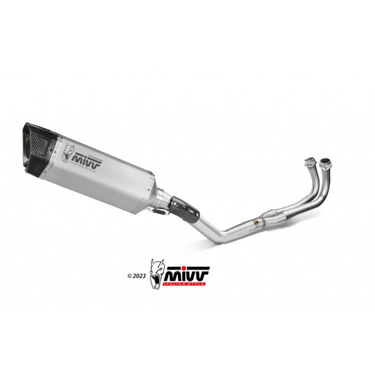 Výfuk kompletný 2x1 MIVV SR-1 Y.073.LR1T TITÁN