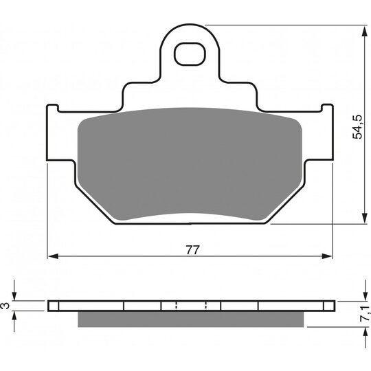 Brzdové obloženie GOLDFREN 030 AD  OFF-ROAD FRONT