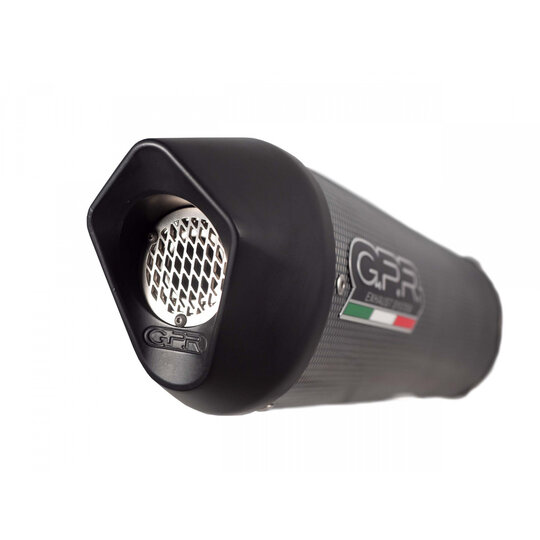Slip-on exhaust GPR FURORE EVO4 E5.S.194.FP4 Matte Black including removable db killer and link pipe
