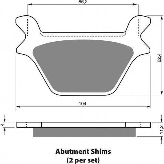 Brzdové obloženie GOLDFREN 056 S33 STREET Zadná