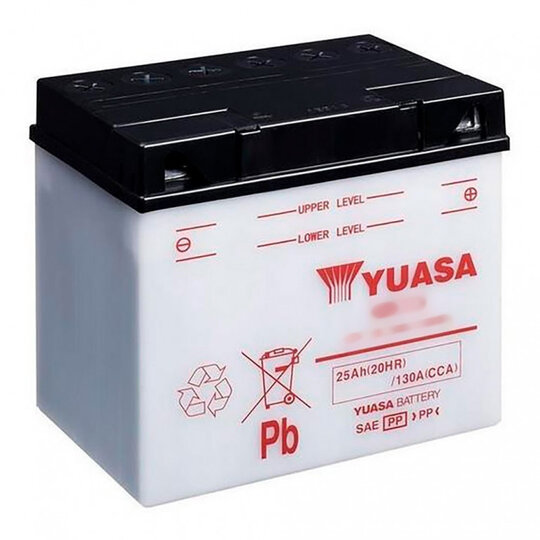 Conventional 12V battery with acid YUASA 12N9-4B-1