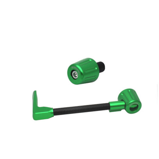 Lever guard ACCOSSATO with black hose and joint left, carbon