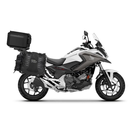 Kompletná sada bočných adventure vakov SHAD TERRA TR40 a hliníkového 55 L vrchného kufru ,vrátane montážnej sady SHAD HONDA NC750X