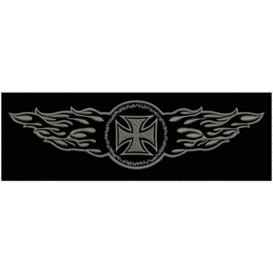 Nášivka plamene sivá