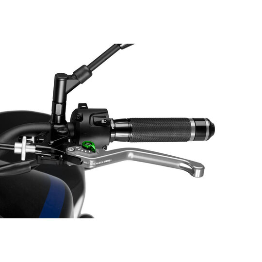 Páčka spojky bez adaptéra PUIG 3.0 220PV dlhé strieborno/zelená