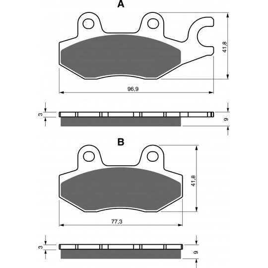 Brzdové obloženie GOLDFREN 332 S33 STREET FRONT