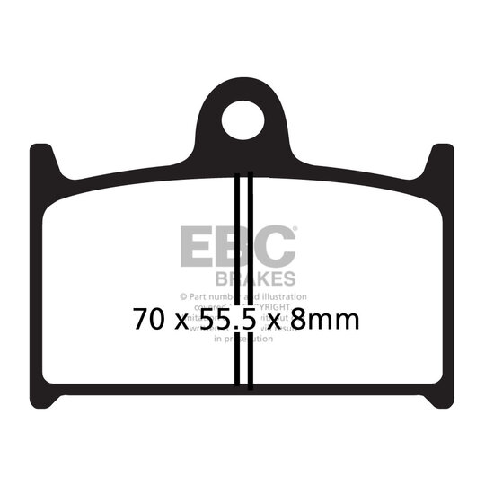 Brzdové obloženie EBC FA145HH