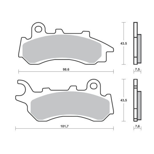 Brzdové obloženie BREMBO 07118XS