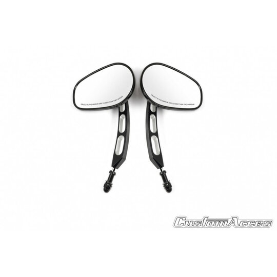 Zpätné zrkadlo CUSTOMACCES MISURI JR0017N čierna Pár