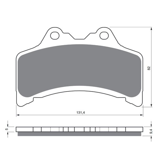Brzdové obloženie GOLDFREN 204 S3
