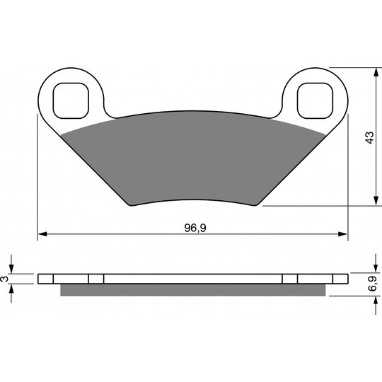 Brzdové obloženie GOLDFREN 300 K5