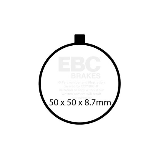 Brzdové obloženie EBC GPFAX743HH