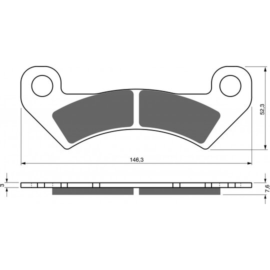 Brzdové obloženie GOLDFREN 347 S33 OFF-ROAD FRONT