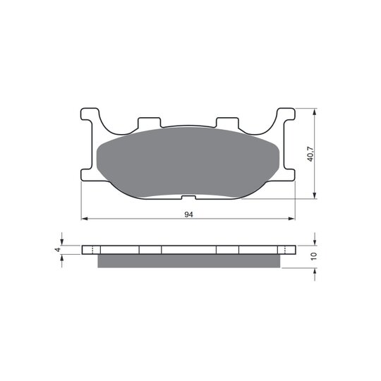 Brzdové obloženie GOLDFREN 099 GP6