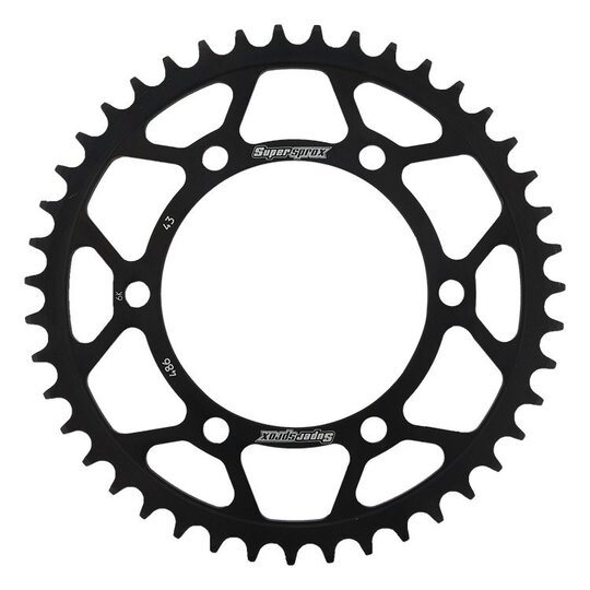 Reťazová rozeta SUPERSPROX RFE-486:43-BLK čierna 43T, 520