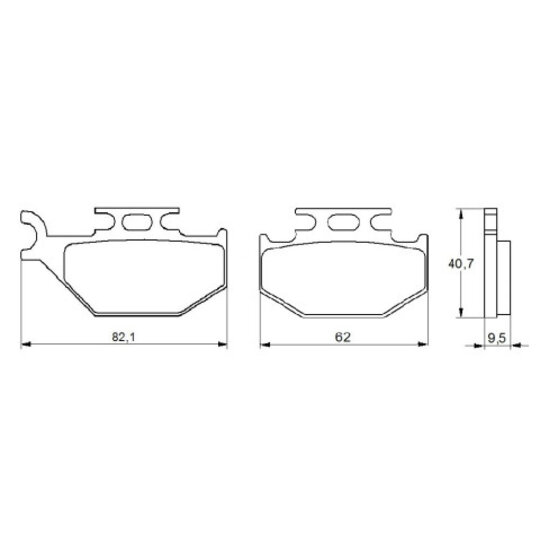 Brzdové obloženie ACCOSSATO AGPA115 OR