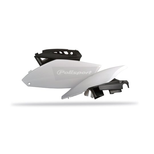 Bočné číslové tabuľky POLISPORT 8605600001 (pár) čierno/biela