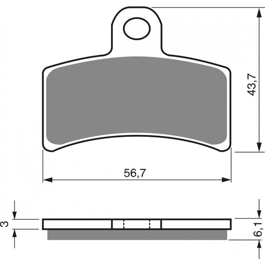 Brzdové obloženie GOLDFREN 143 S3