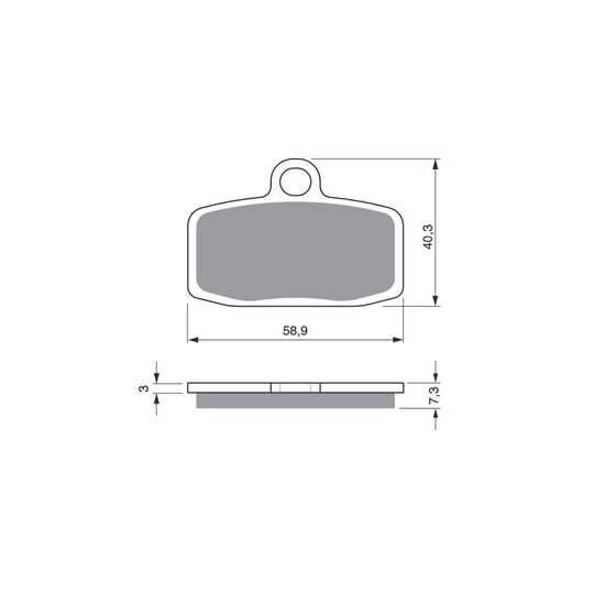 Brzdové obloženie GOLDFREN 307 S33 OFF-ROAD FRONT