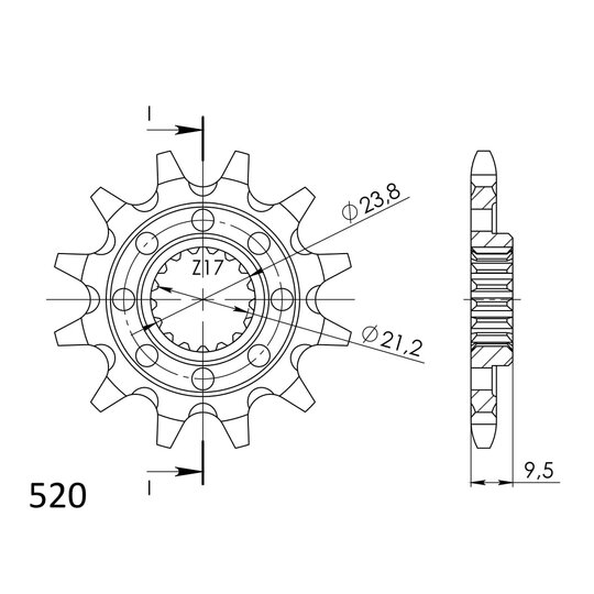 Reťazové koliečko SUPERSPROX CST-1441:12 12T, 520