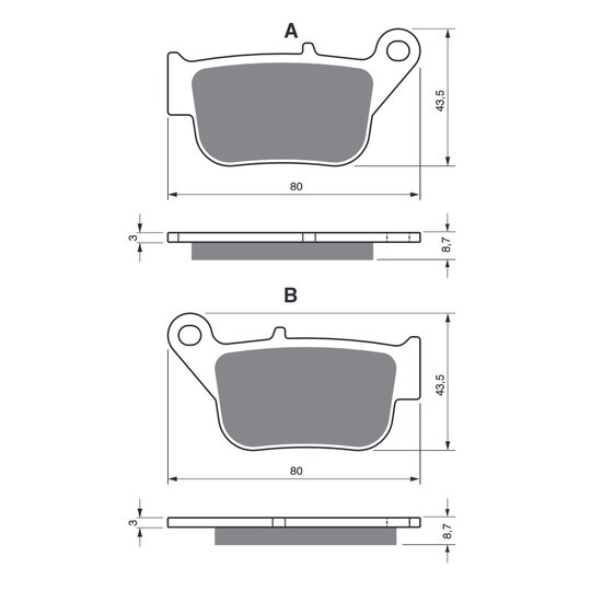 Brzdové obloženie GOLDFREN 348 S3