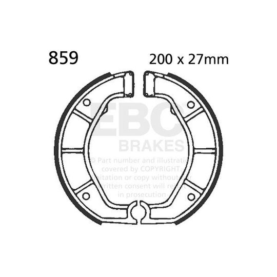 Brzdové čeľuste -sada EBC 859